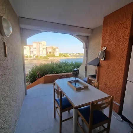 F2 Avec Terrasse Et Vue Lagune Rdc Cap Coudalere דירה