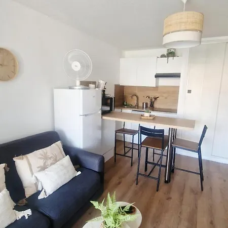 F2 Avec Terrasse Et Vue Lagune Rdc Cap Coudalere Apartamento Le Barcarès
