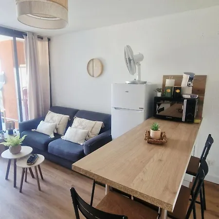 F2 Avec Terrasse Et Vue Lagune Rdc Cap Coudalere דירה *